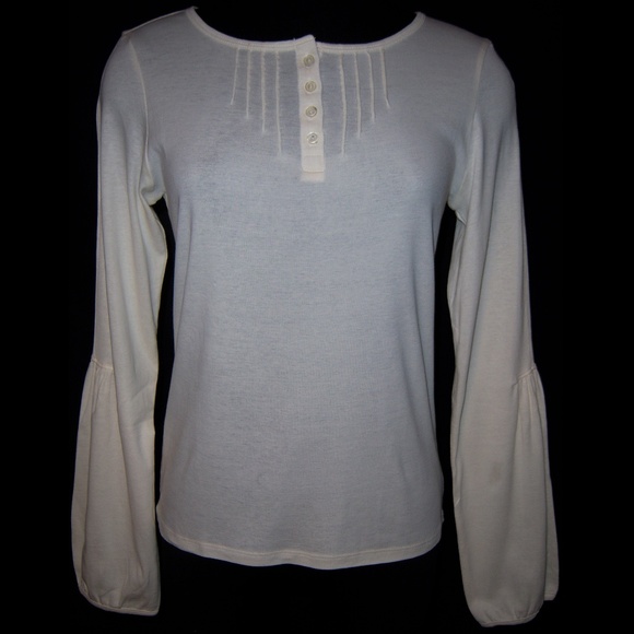 NWT J. Jill Henley Bloused Sleeves - Picture 1 of 5